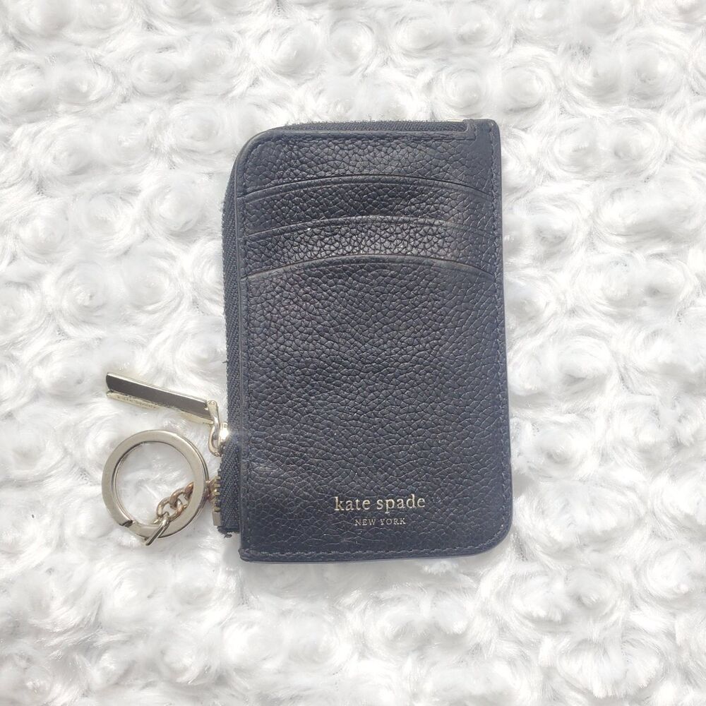 kate spade PWRU7159 keychain card holder wallet Black Womens Credit Key Ring